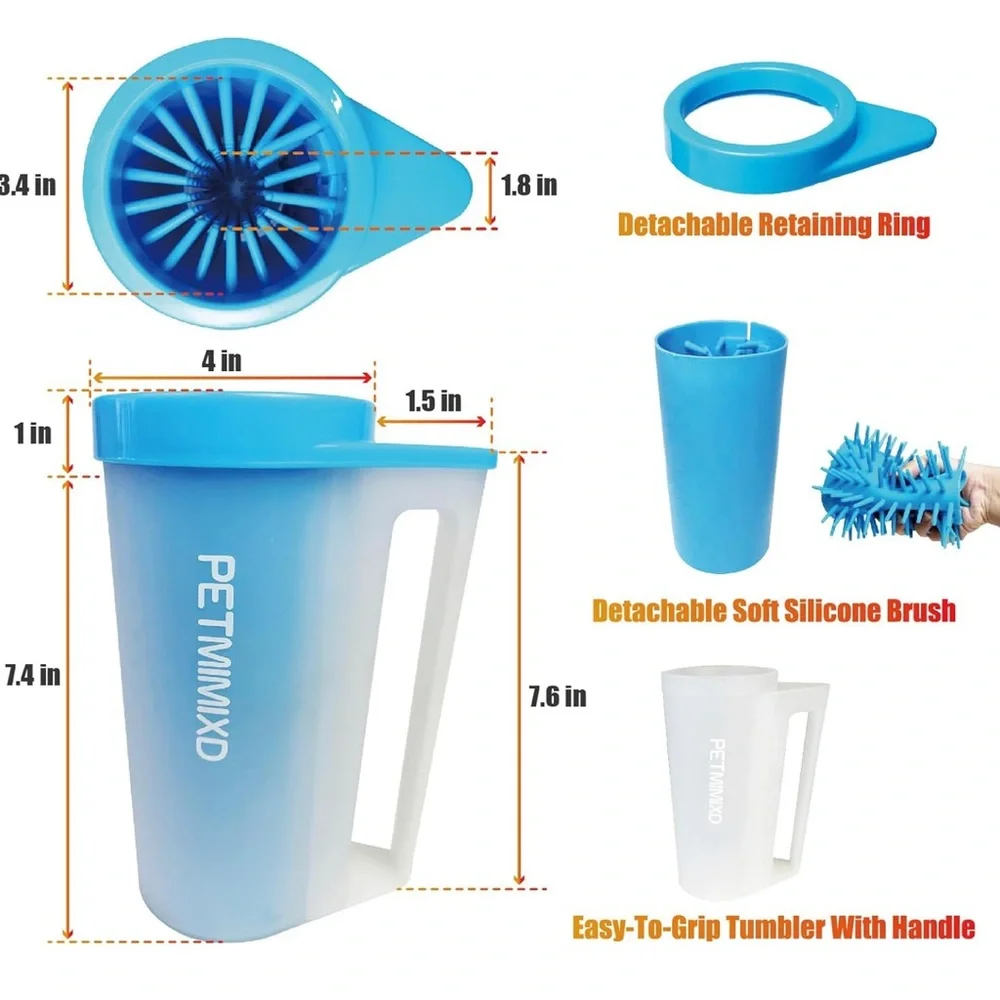 PETMINIXD Portable Pet Dog Paw Washer Cleaner